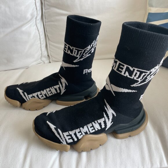 Vetements X Reebok High Top Sock Sneaker Size 6, EUR 37.5 CN7270 - Picture 4 of 7